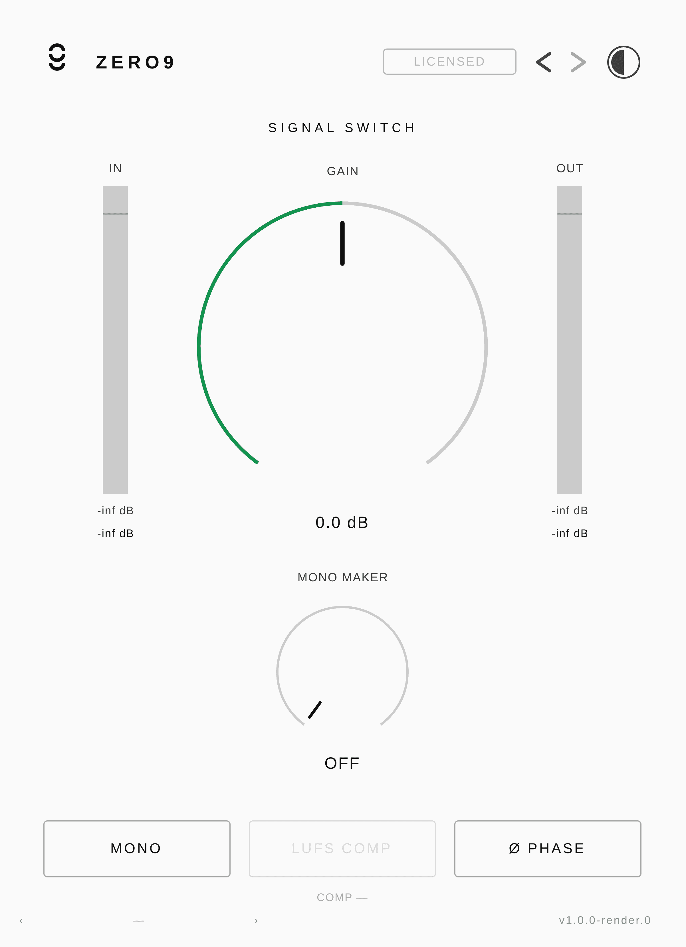 Signal Switch plugin interface